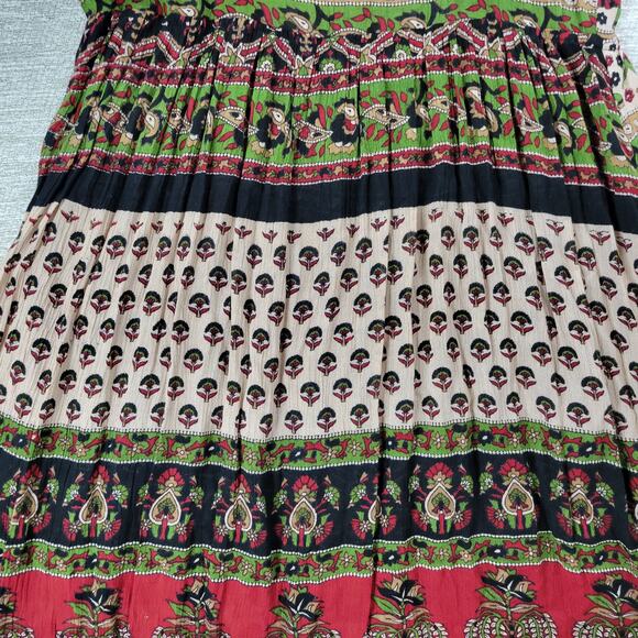 Jayli Dress Womens S Red Black‎ Elephant Paisley Open Back Festival Beach Boho - Picture 5 of 16